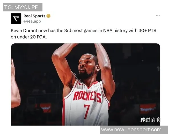 火箭队依赖杜兰特表现不佳三分和罚球失常恐影响季后赛前景